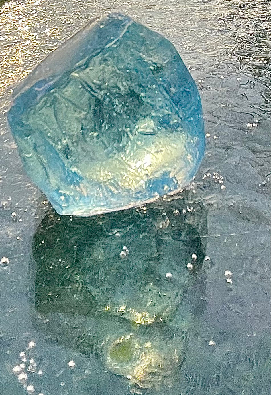 Rare Cristal bleu ETHERIUM ~ 32 g | minéral Afrique ANDARA | R4