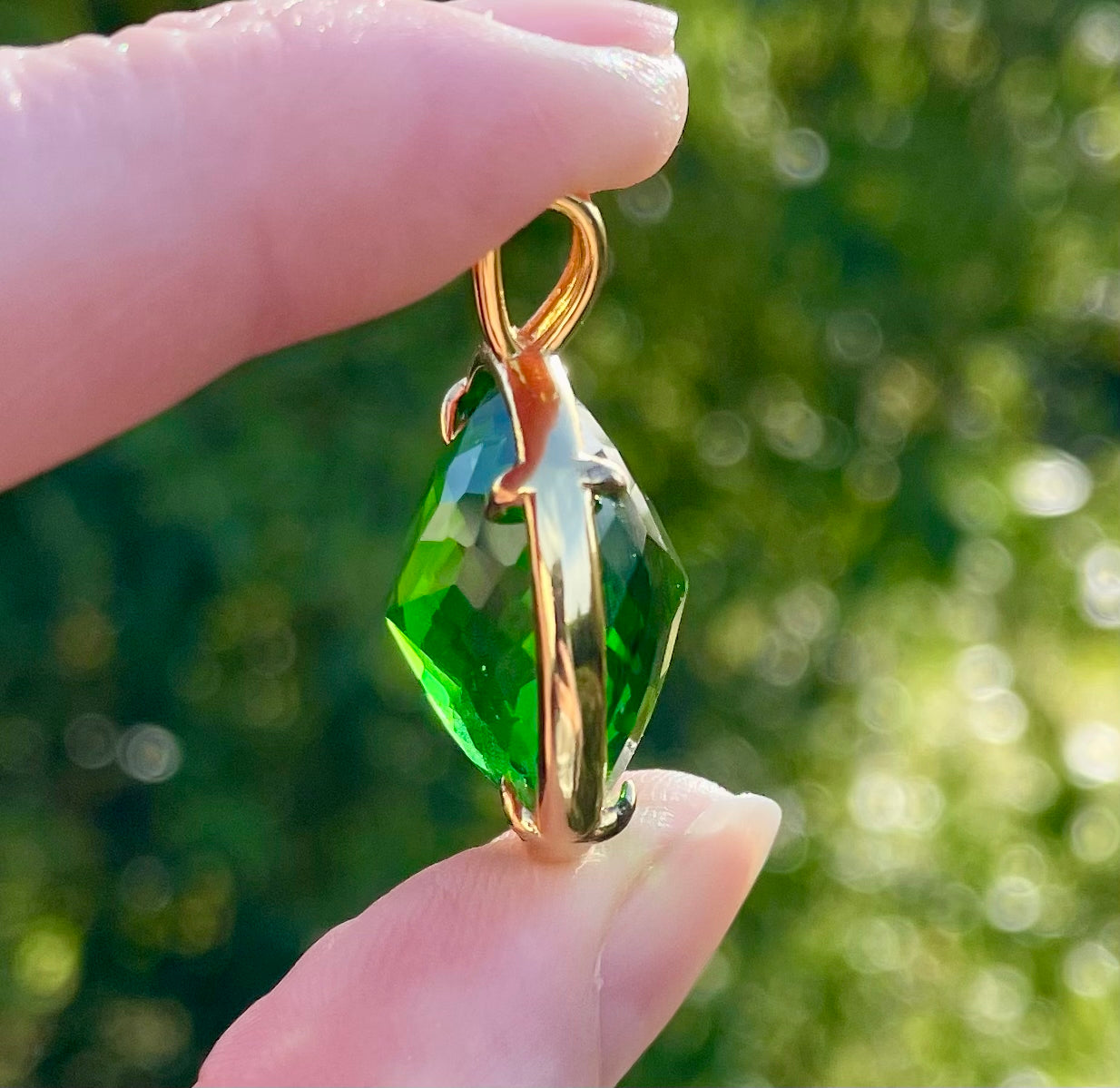 Petit Pendentif ANDARA Gaïa Emeraude 7 g