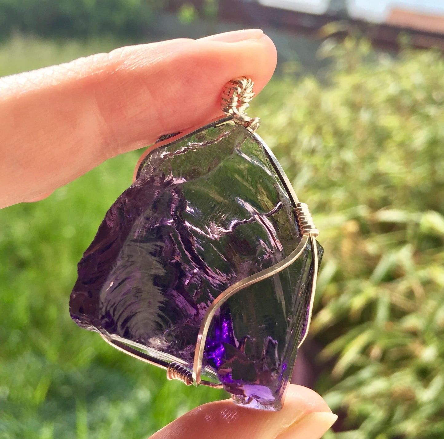 Pendentif ANDARA Flamme Violette Saint Germain 23 g