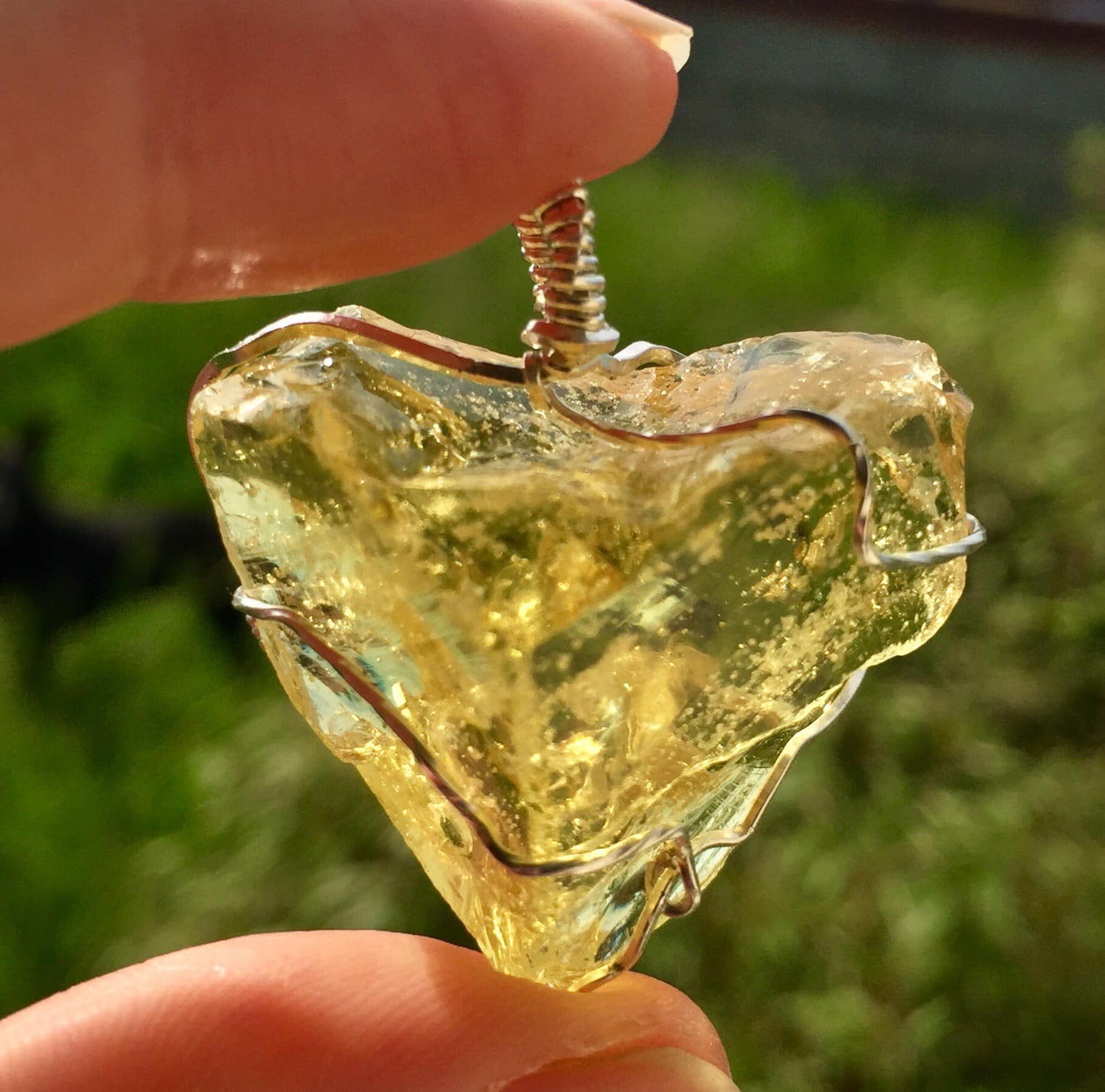 coeur cristal andara pendentif