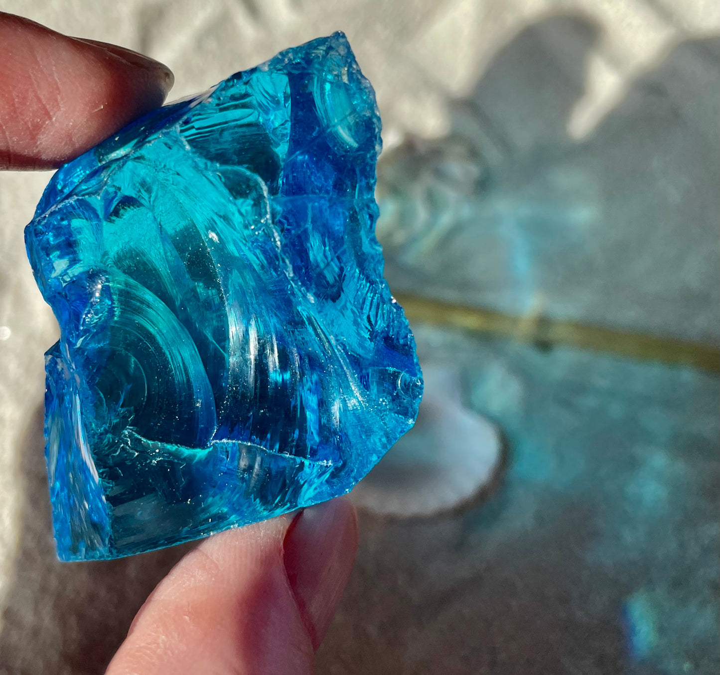 ANDARA• Bleu des Sirènes Atlantes ~ 35 g | Cristal Quantique 5D