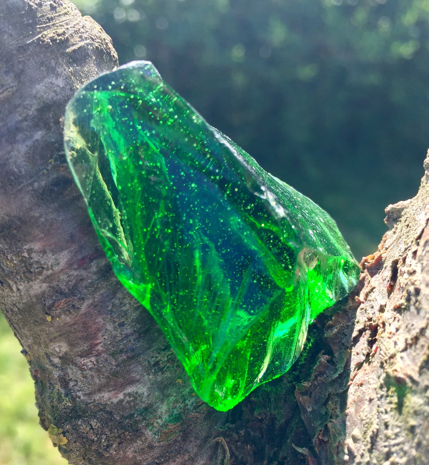 ANDARAS SeaFoam émeraude et Chamane Perle Indienne 64 g