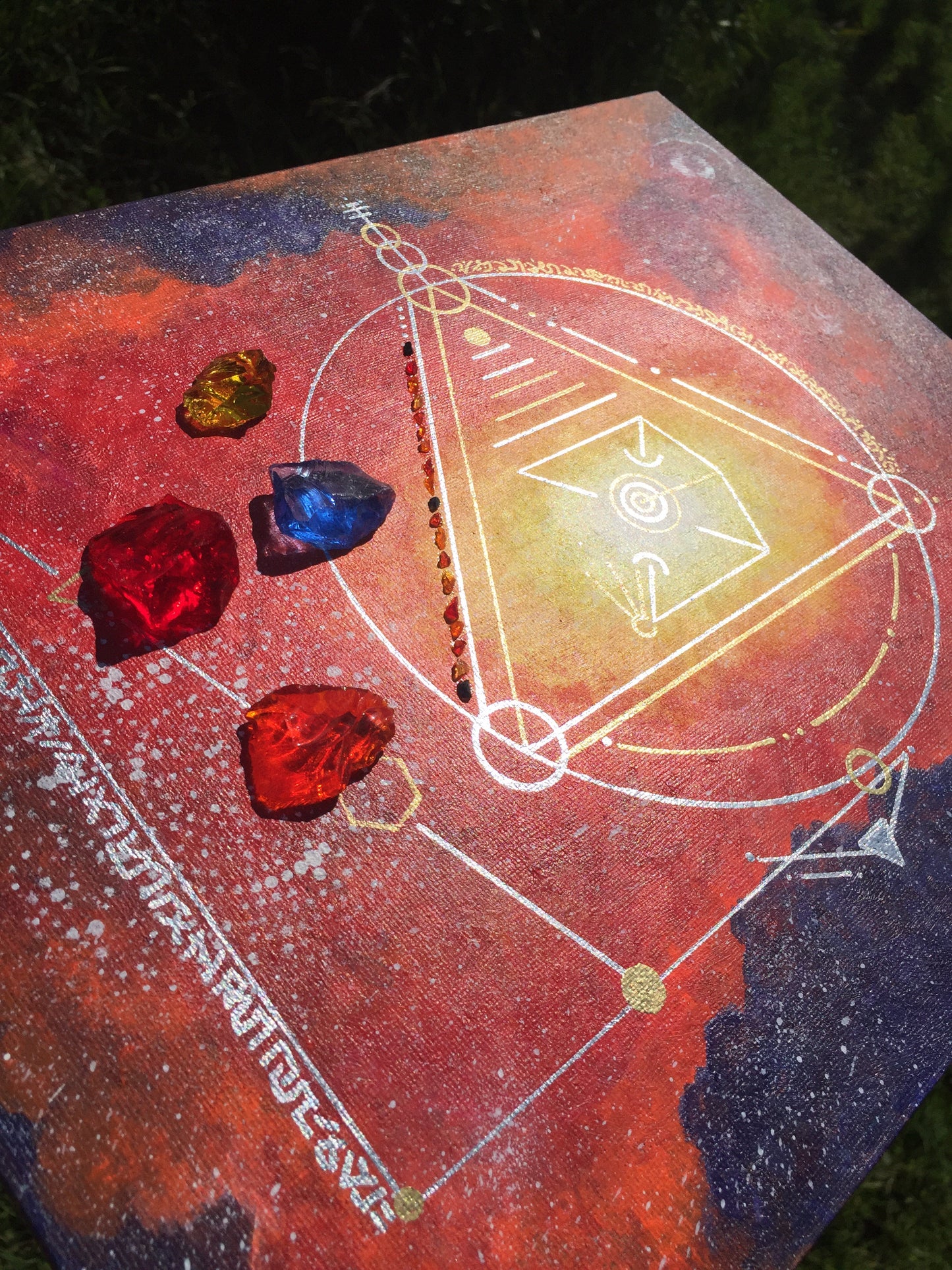 SOLEIL COSMIQUE 4 ANDARA + peinture ~ outil vibratoire