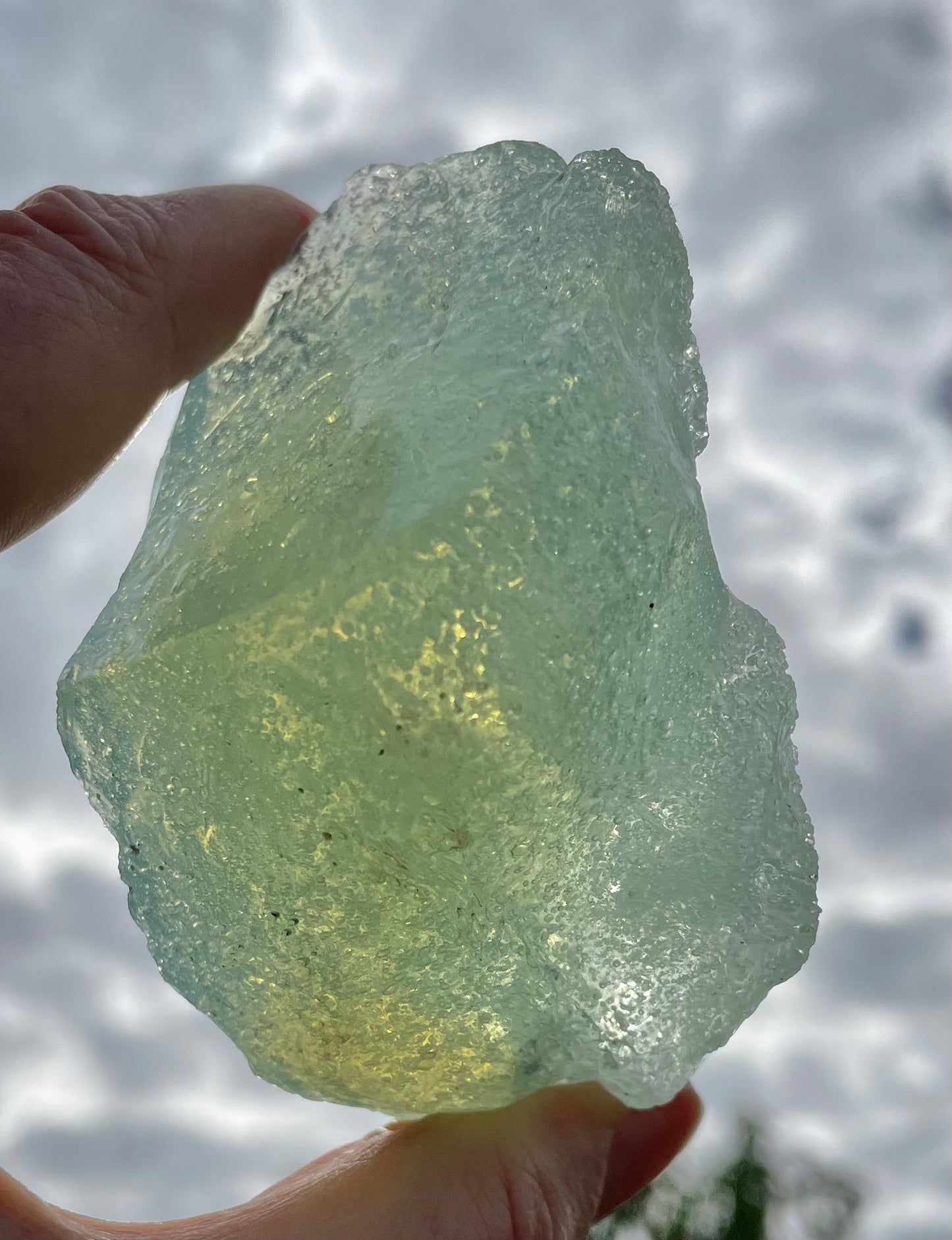 ANDARA• Diamant Cristallin SeaFoam : Lignée des origines 175 g | Cristaux quantiques 5D / REF 21