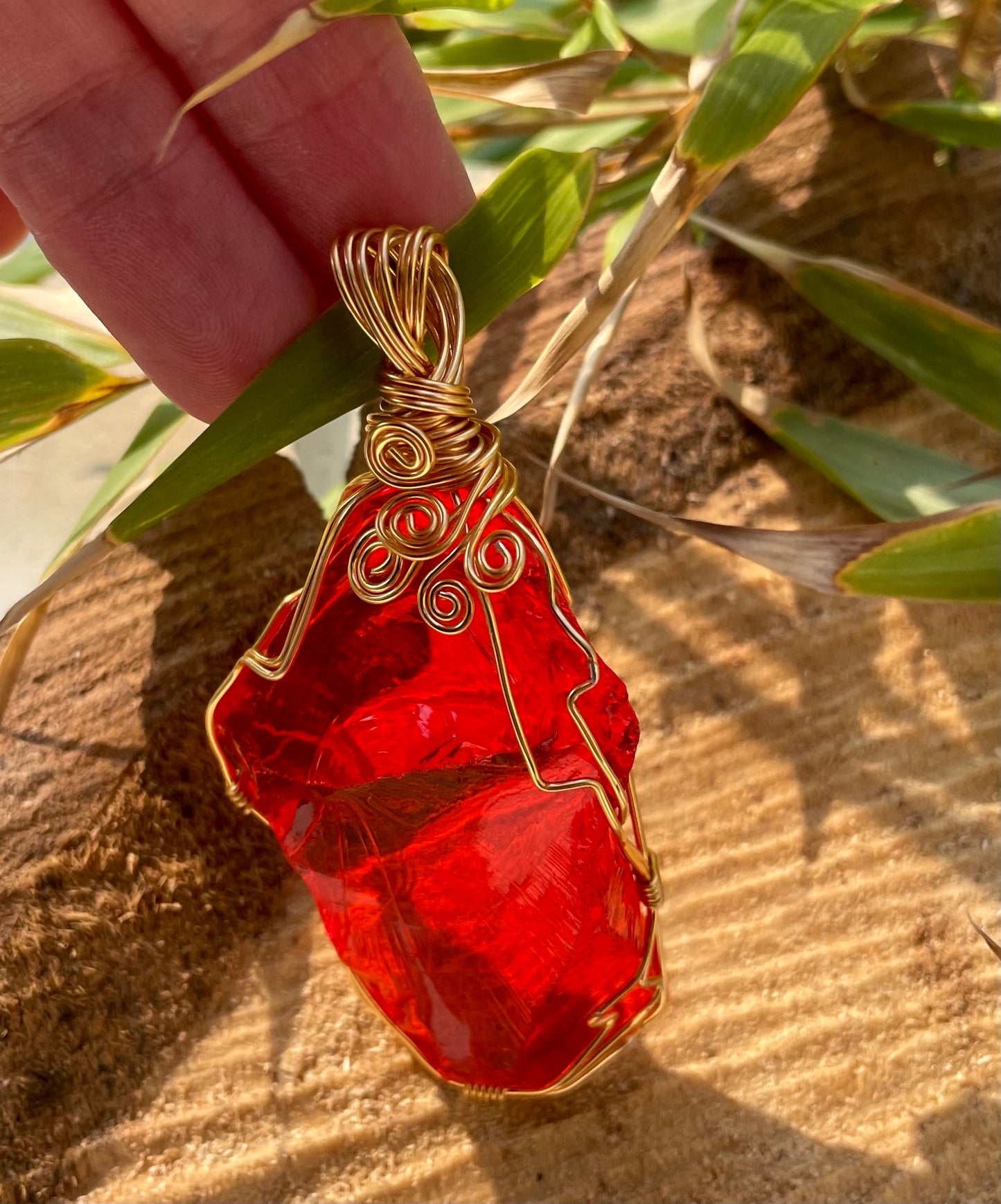 Grand Pendentif đ ANDARA Feu solaire de la crĂ©ation 48 g