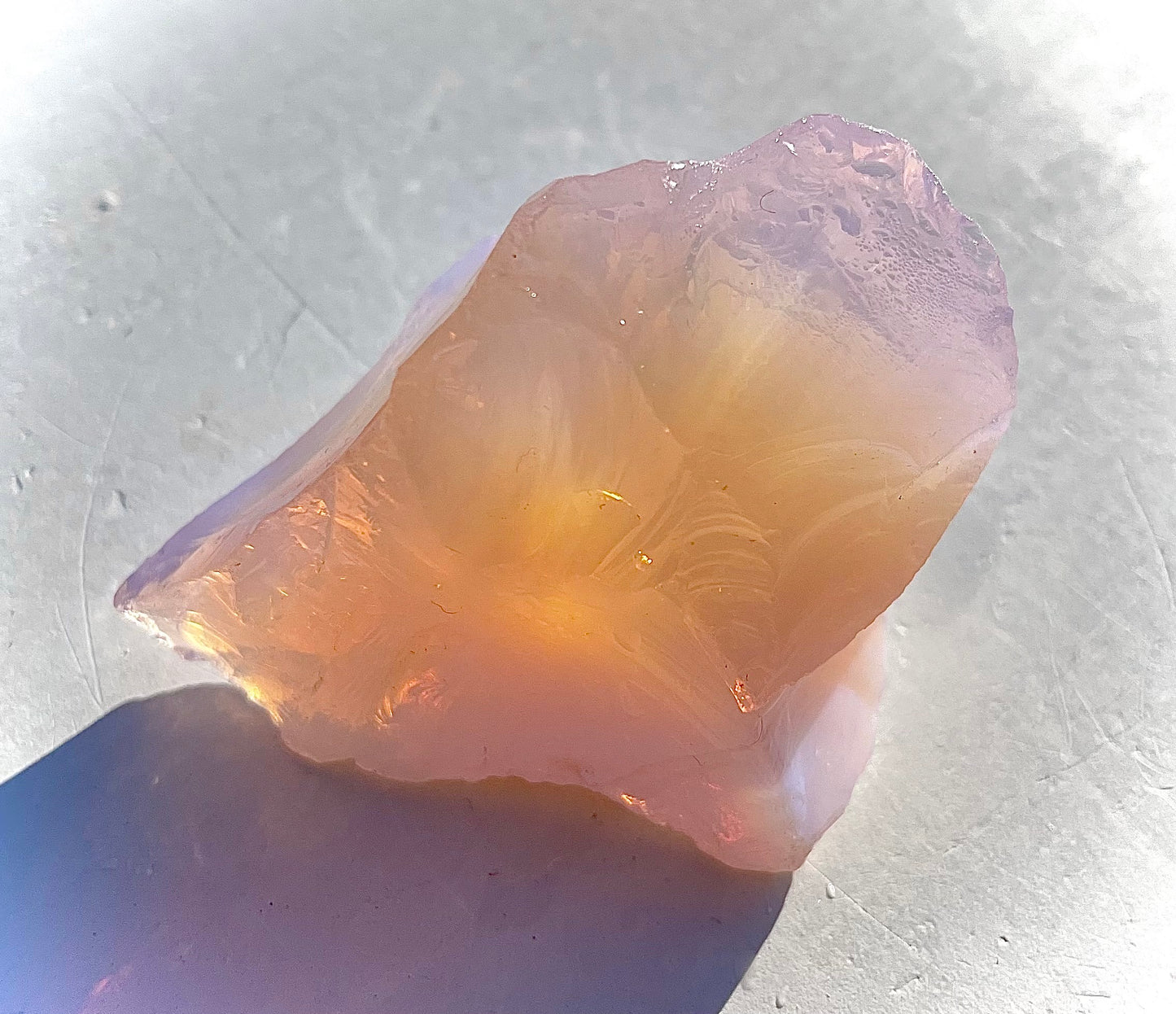 Rare ANDARA bicolore Divine Shekina 46 g ~ minéraux et cristaux
