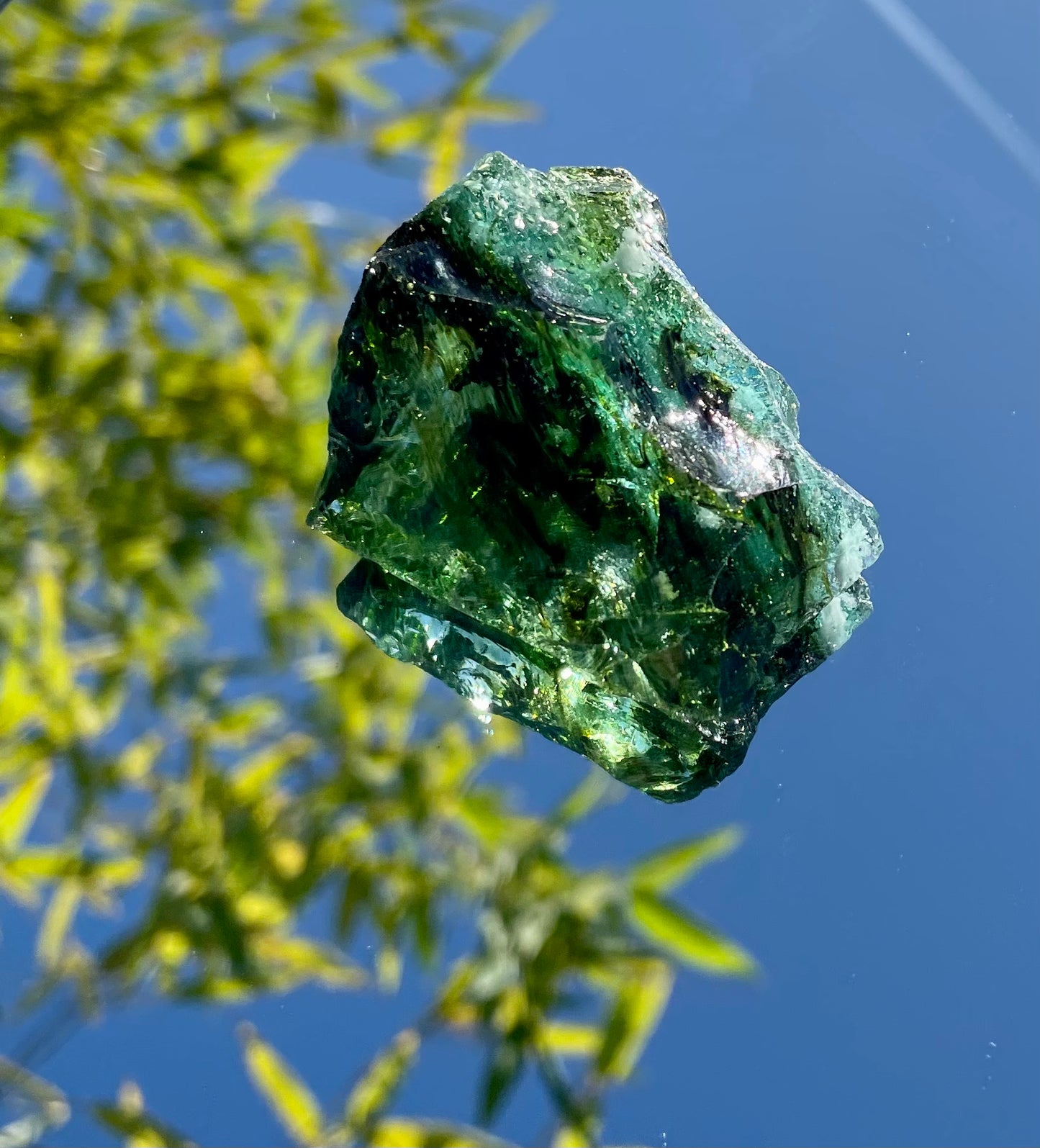 Rare ANDARA atypique Chamane Vert 43 g