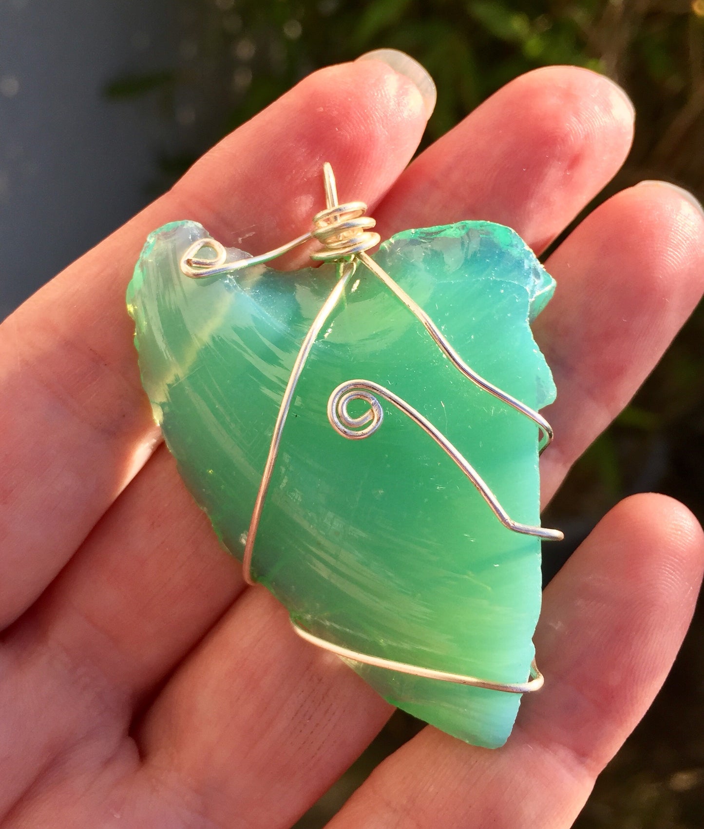 crystal andara pendant