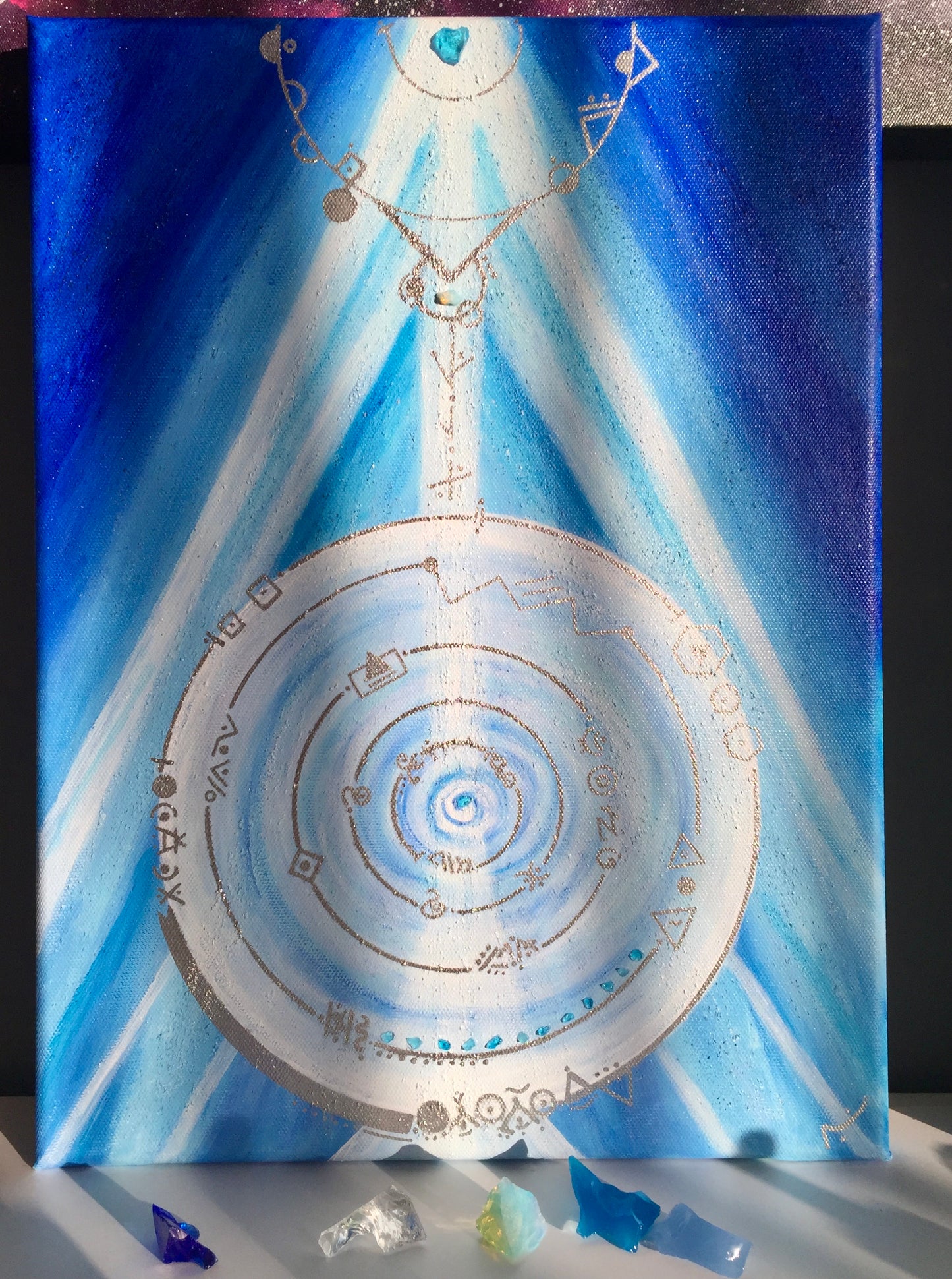 CONNEXION ~ Clef Harmonique 28 g ANDARA + peinture ~ outil vibratoire