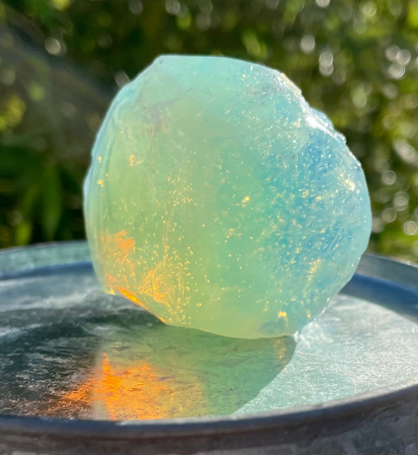 ANDARA• Diamant Cristallin SeaFoam : Lignée des origines 154 g | Cristaux quantiques 5D