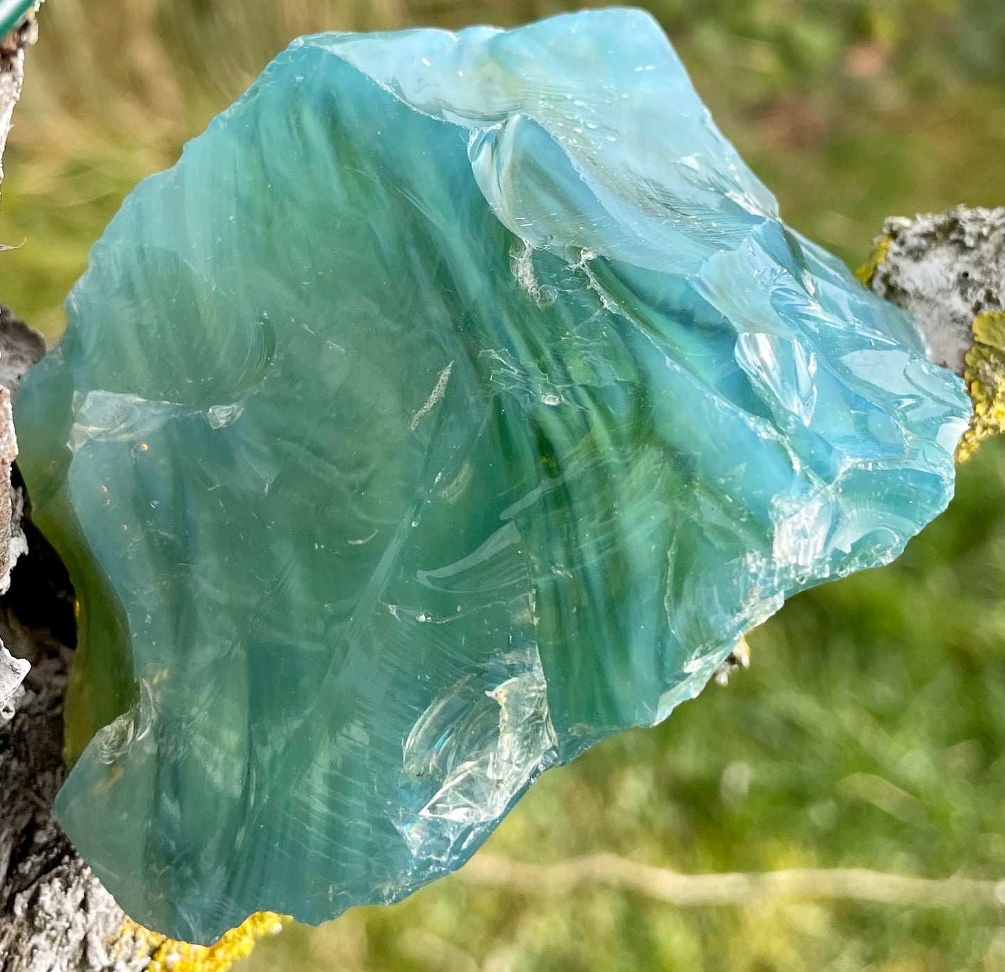 ANDARA Atypique Borealis Vert ~ 261 g | cristal Quantique | Rxx