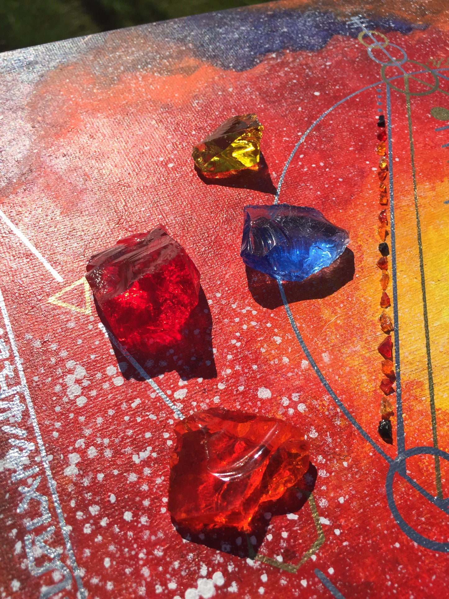 SOLEIL COSMIQUE 4 ANDARA + peinture ~ outil vibratoire