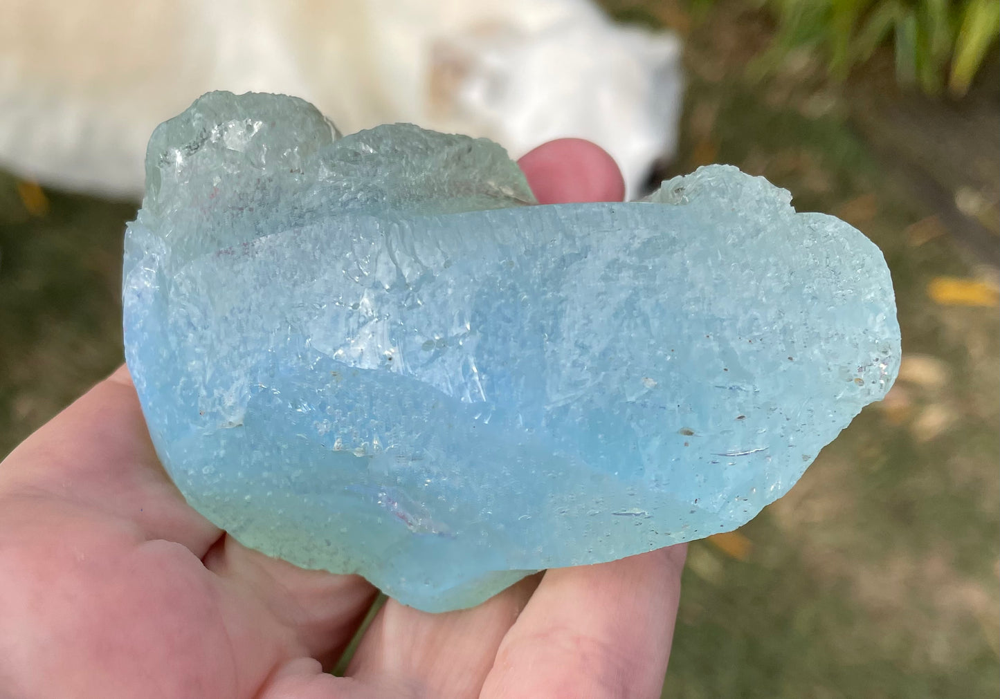 ANDARA• Diamant Cristallin SeaFoam : Lignée des origines 175 g | Cristaux quantiques 5D / REF 21