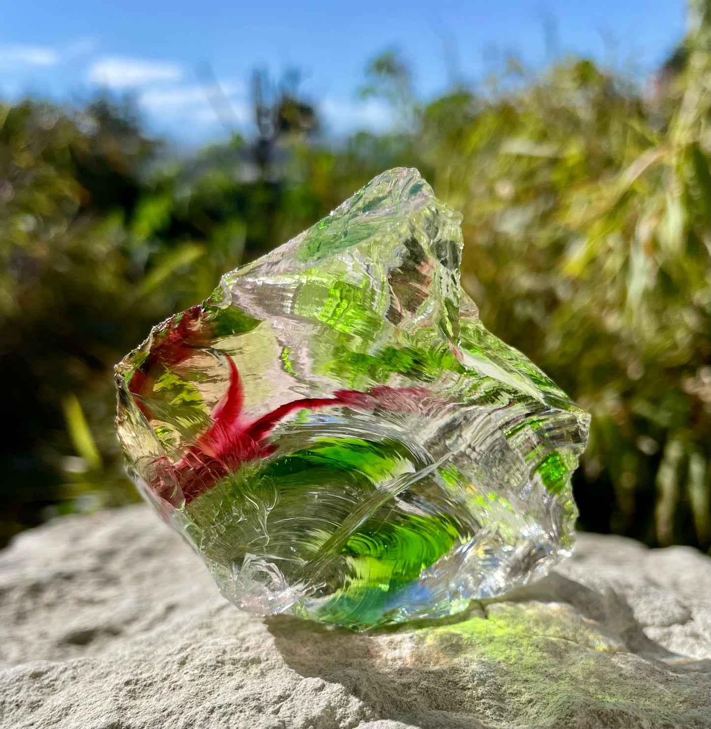 ANDARA• clear Rainbow Oracle 175 g ~ pierres andaras / REF 19