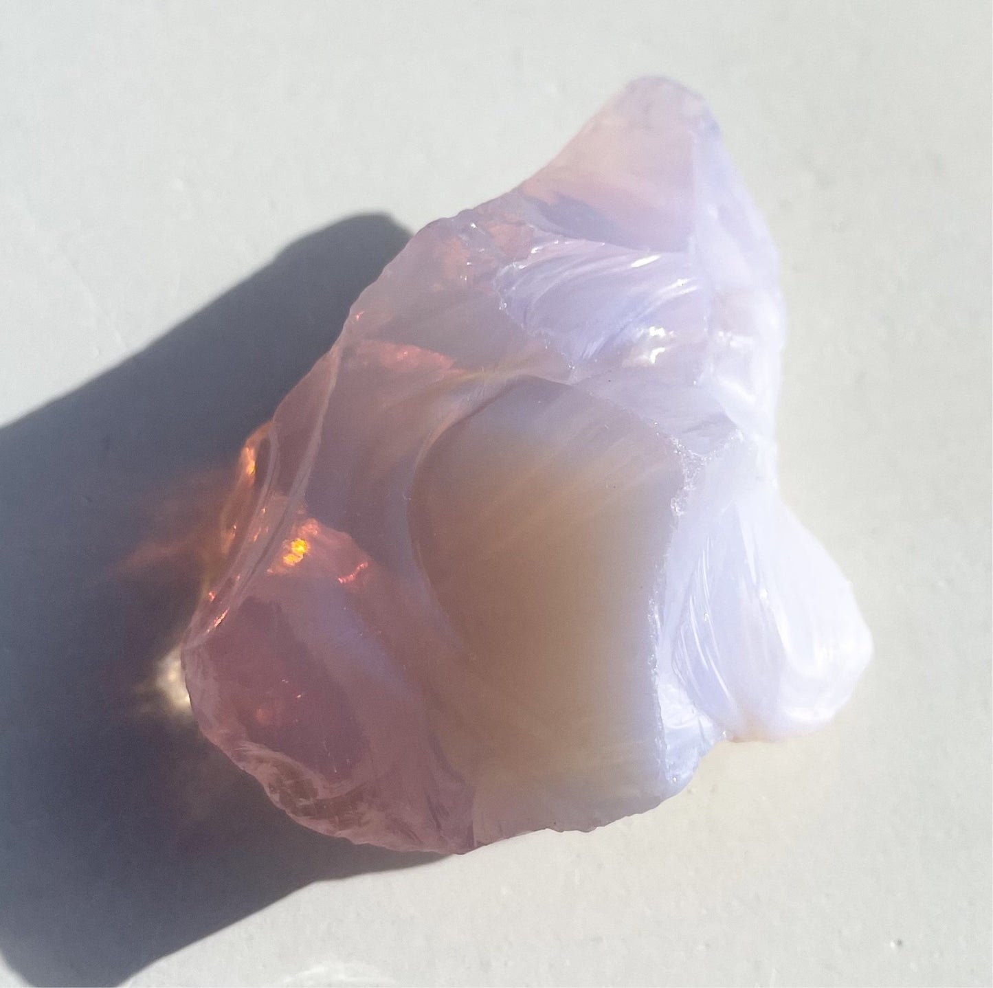 Rare ANDARA bicolore Divine Shekina 46 g ~ minéraux et cristaux