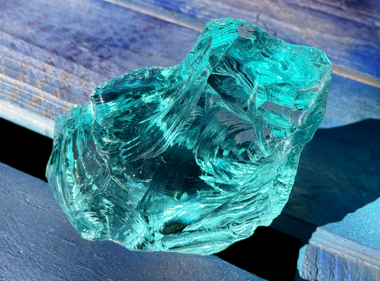 ANDARA• ALTAR Temple Aqua Cosmique blue Diamantine 1285 g | cristal quantique 5D