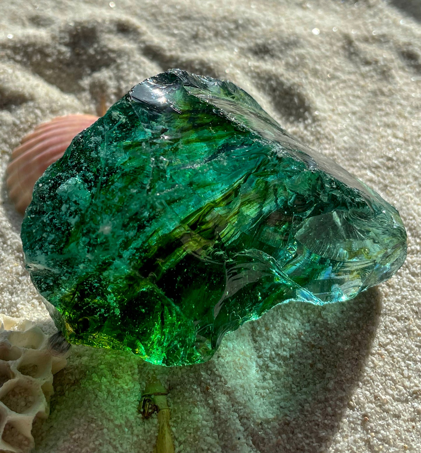 ANDARA Emeraude des Chamanes bicolore 114 g | cristal quantique 5D / REF 9