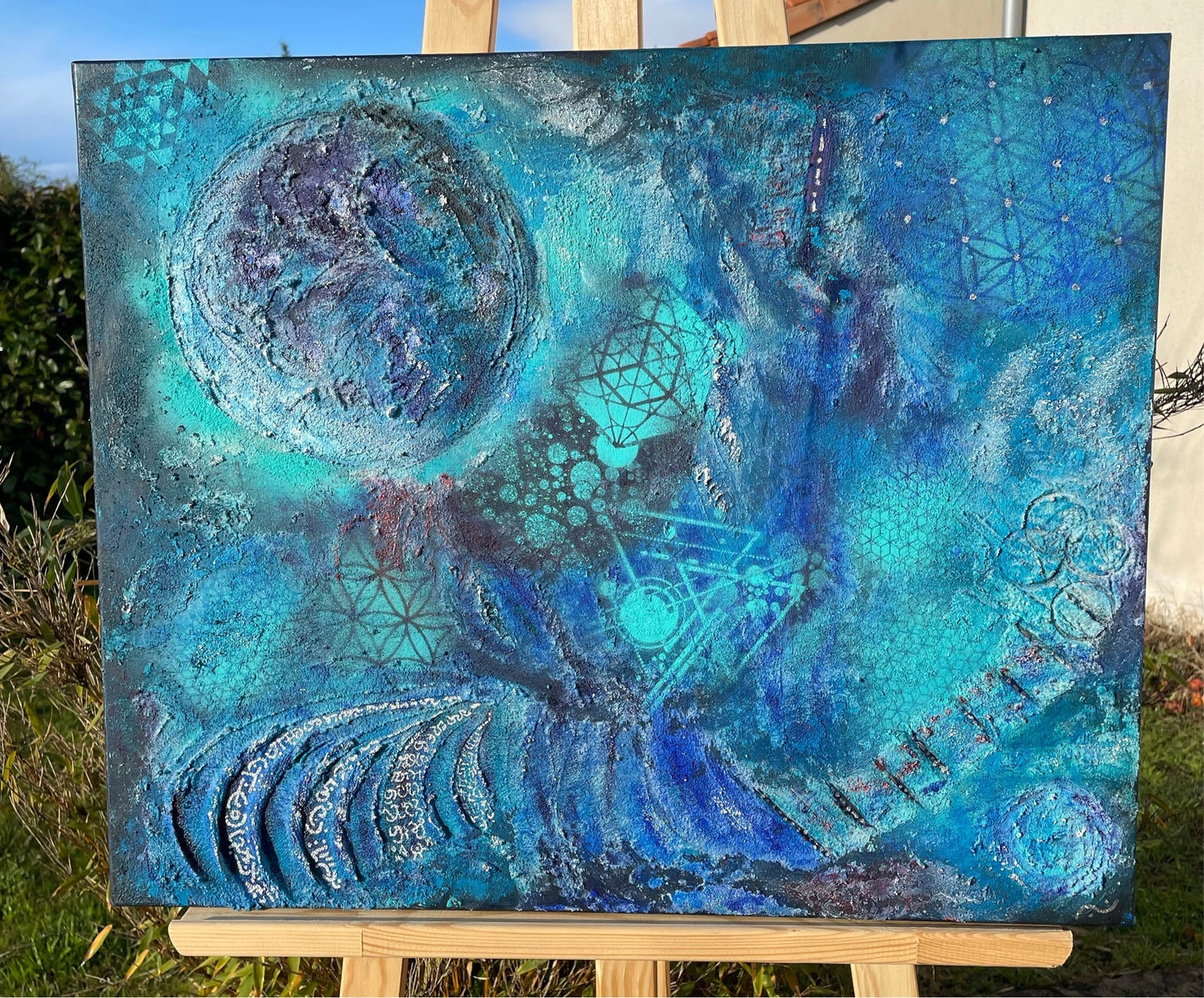 andara painting. peinture intuitive vibratoire. artiste france