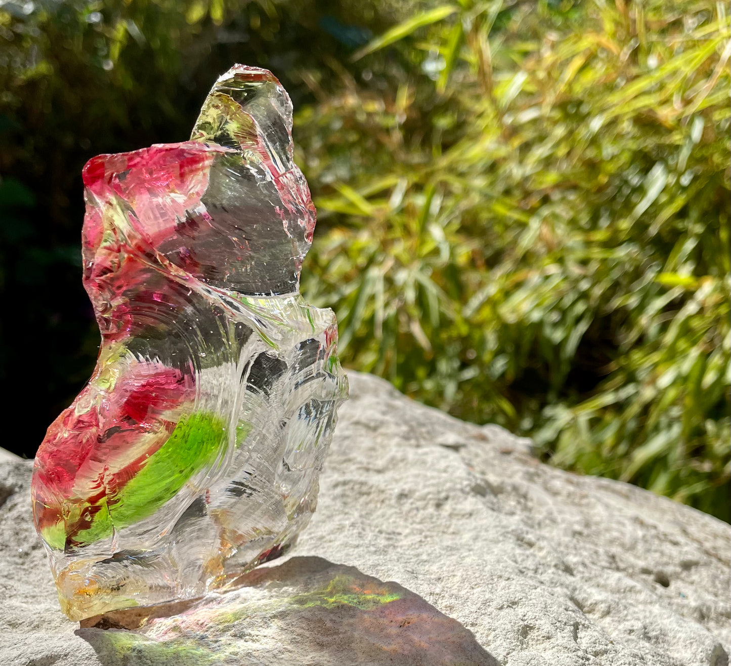 Rare ANDARA• clear Rainbow Oracle 228 g ~ cristaux andaras quantiques