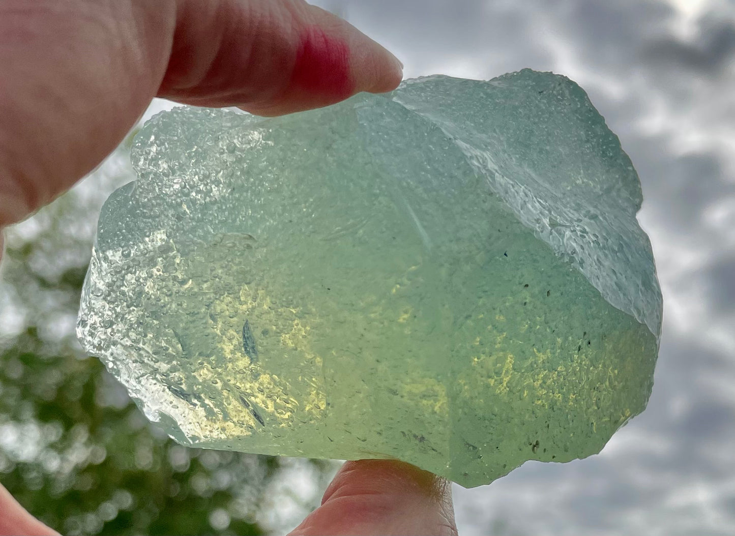 ANDARA• Diamant Cristallin SeaFoam : Lignée des origines 175 g | Cristaux quantiques 5D / REF 21