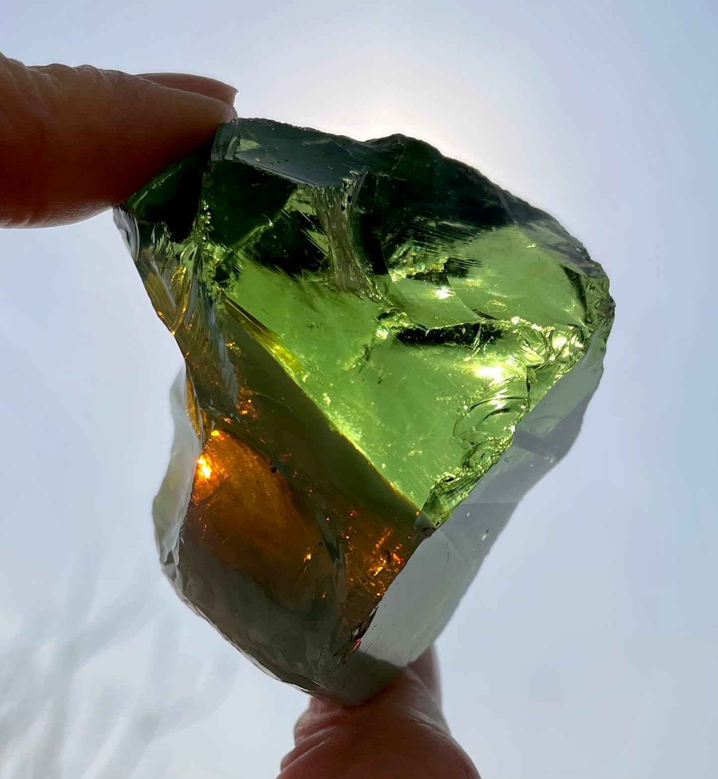 Rare ANDARA atypique Gaïa Emeraude Amazonia 93 g