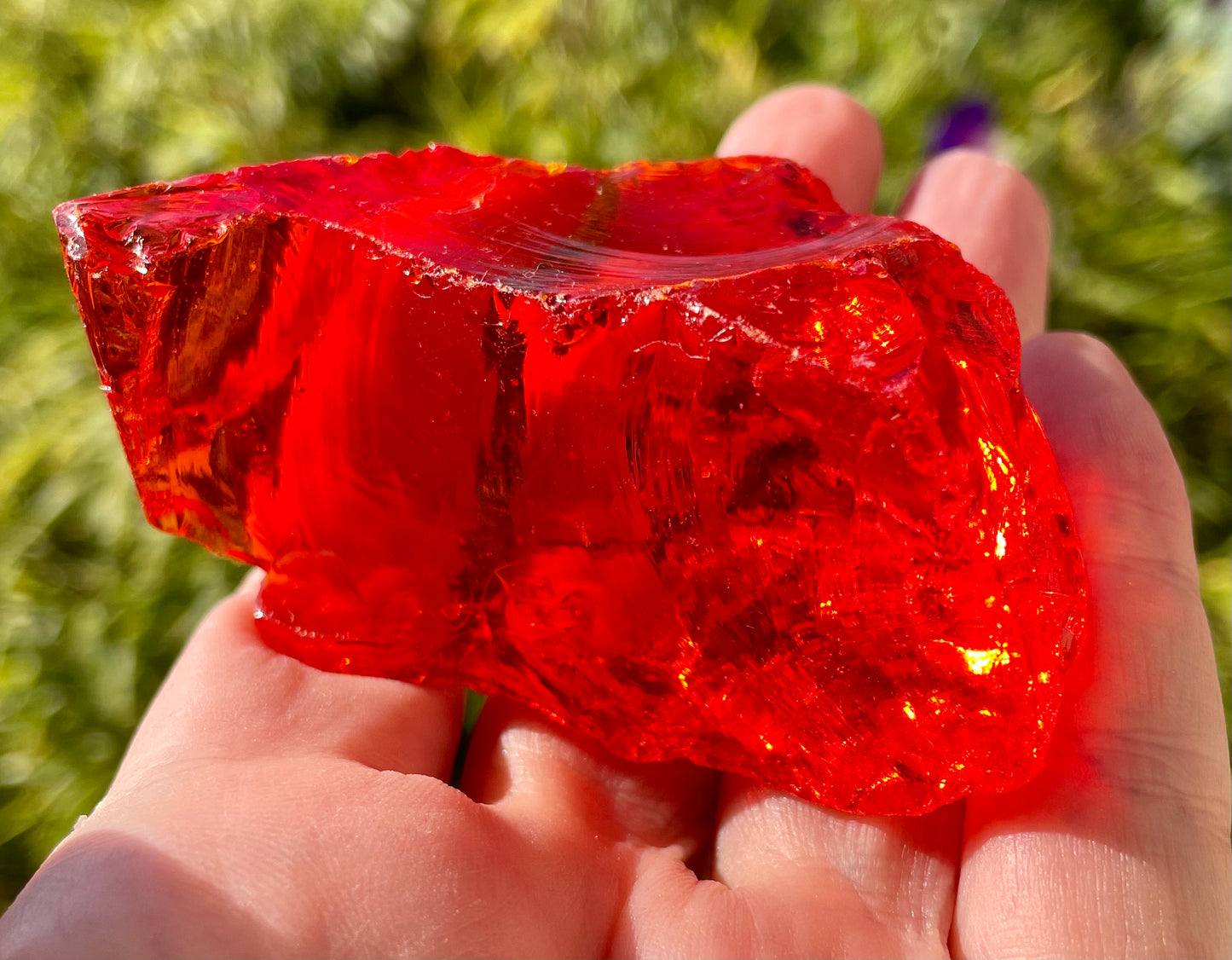 ANDARA Montagne pelée Flamme Rouge ~ 102 g ~ pierres et cristaux