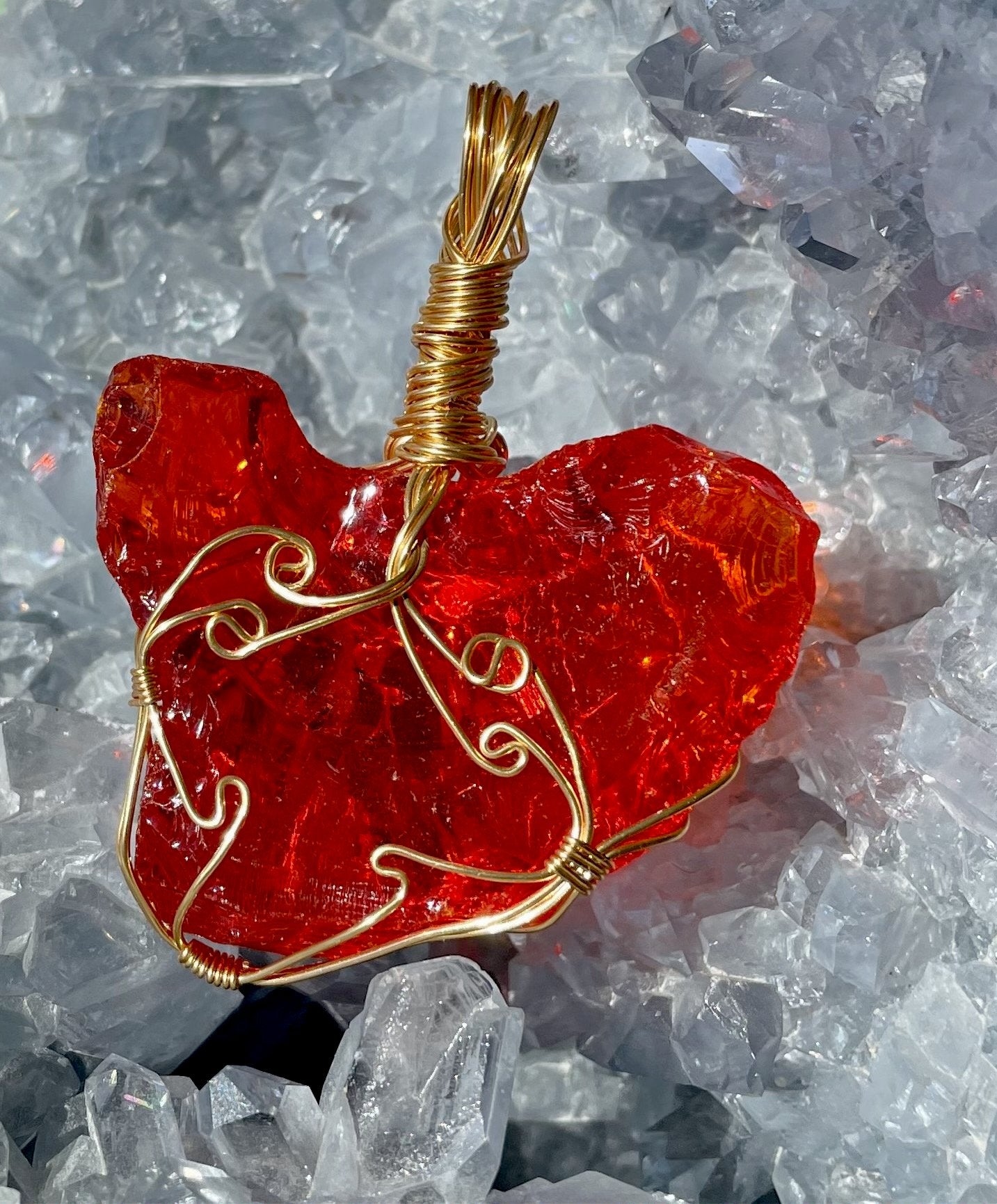 dragon du feu solaire, andara pendentif