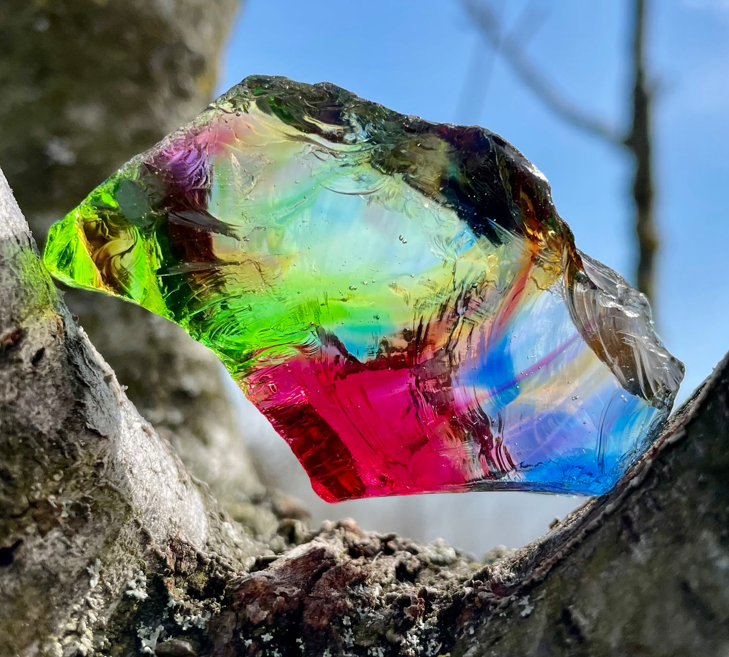 andara arc en ciel, andara rainbow, cristal, pierre andara
