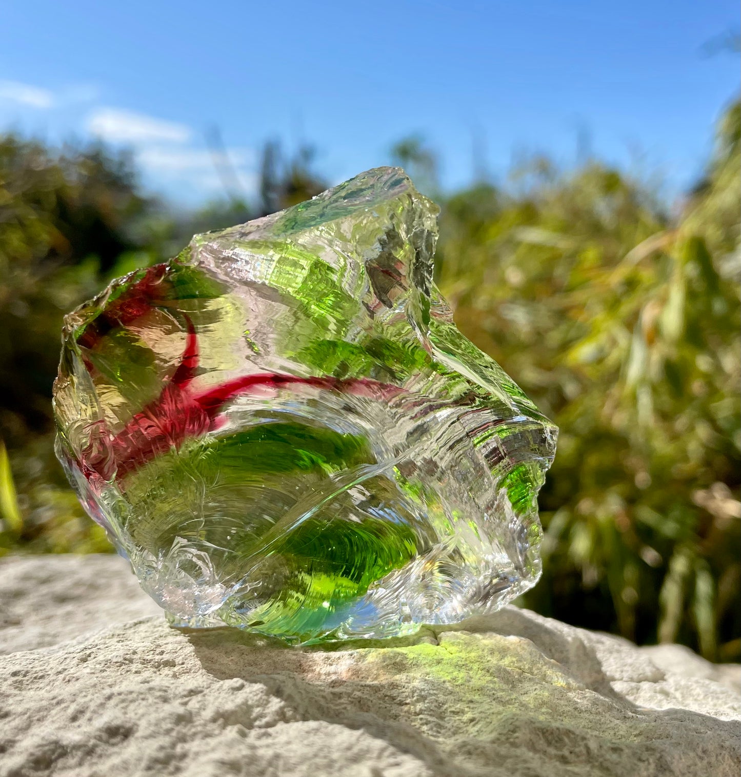 ANDARA• clear Rainbow Oracle 175 g ~ pierres andaras / REF 19
