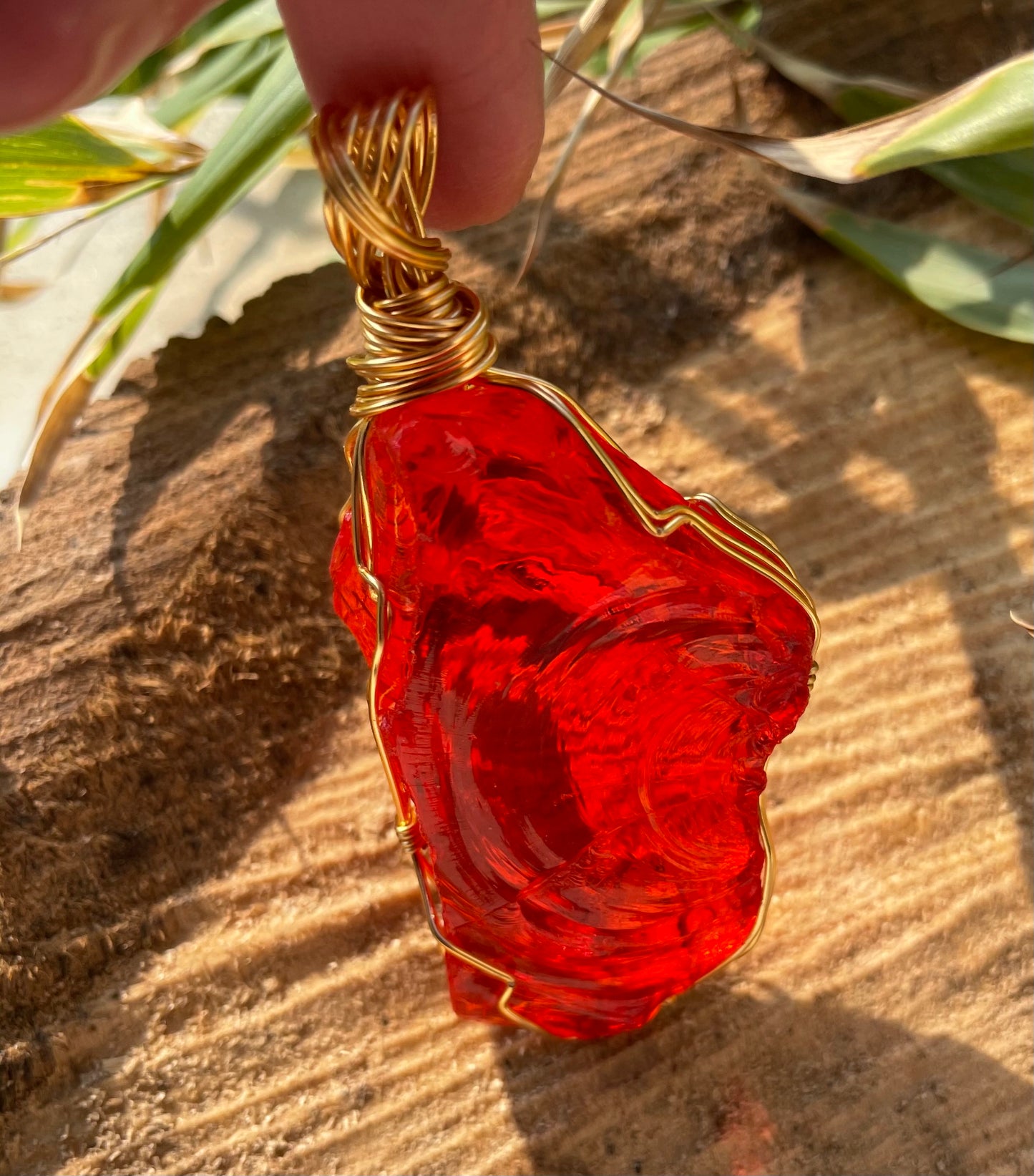 Grand Pendentif 🐉 ANDARA Feu solaire de la création 48 g