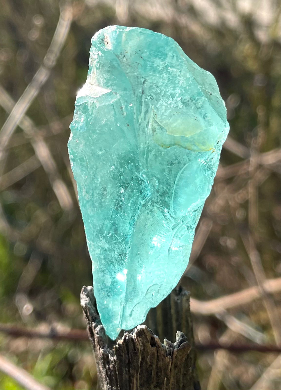 ANDARA• Africain bleuté ~ 36 g | minéral quantique - R75
