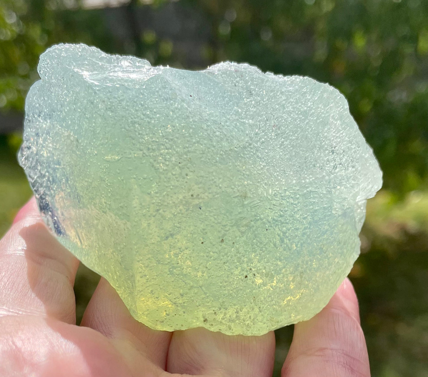 ANDARA• Diamant Cristallin SeaFoam : Lignée des origines 175 g | Cristaux quantiques 5D / REF 21