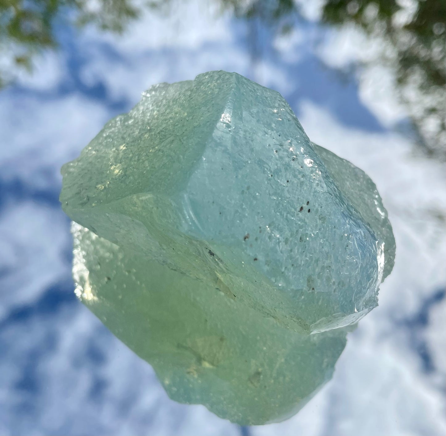 ANDARA• Diamant Cristallin SeaFoam : Lignée des origines 175 g | Cristaux quantiques 5D / REF 21