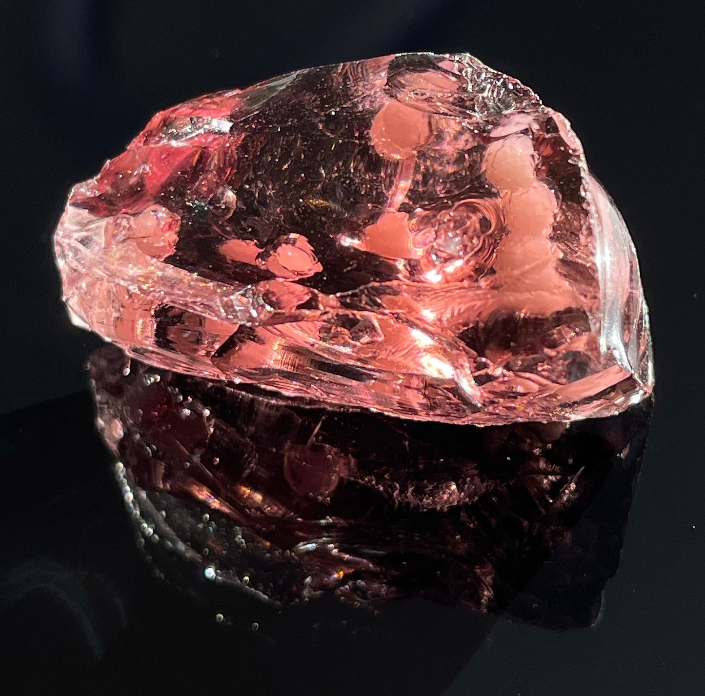 Mini Baby ANDARA rose cendré perlé ~ 12 g ~ minéral monoatomique