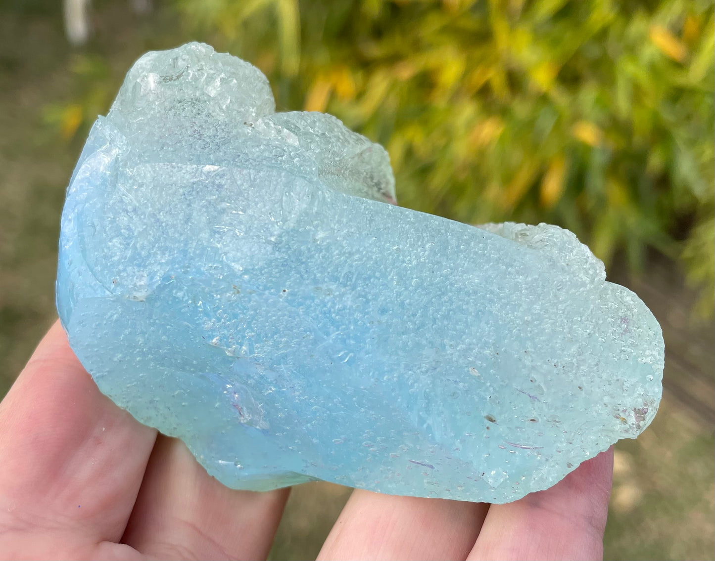 ANDARA• Diamant Cristallin SeaFoam : Lignée des origines 175 g | Cristaux quantiques 5D / REF 21