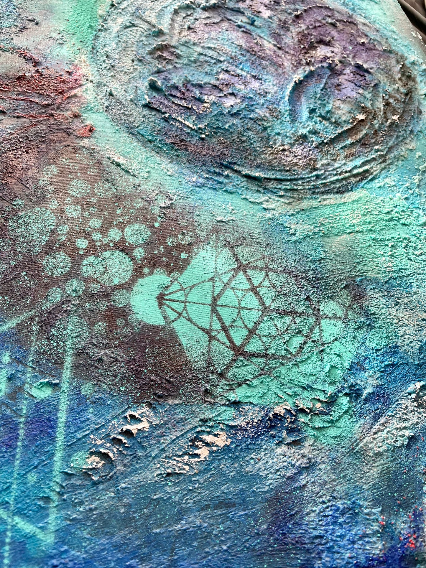 andara painting. peinture intuitive vibratoire. artiste france