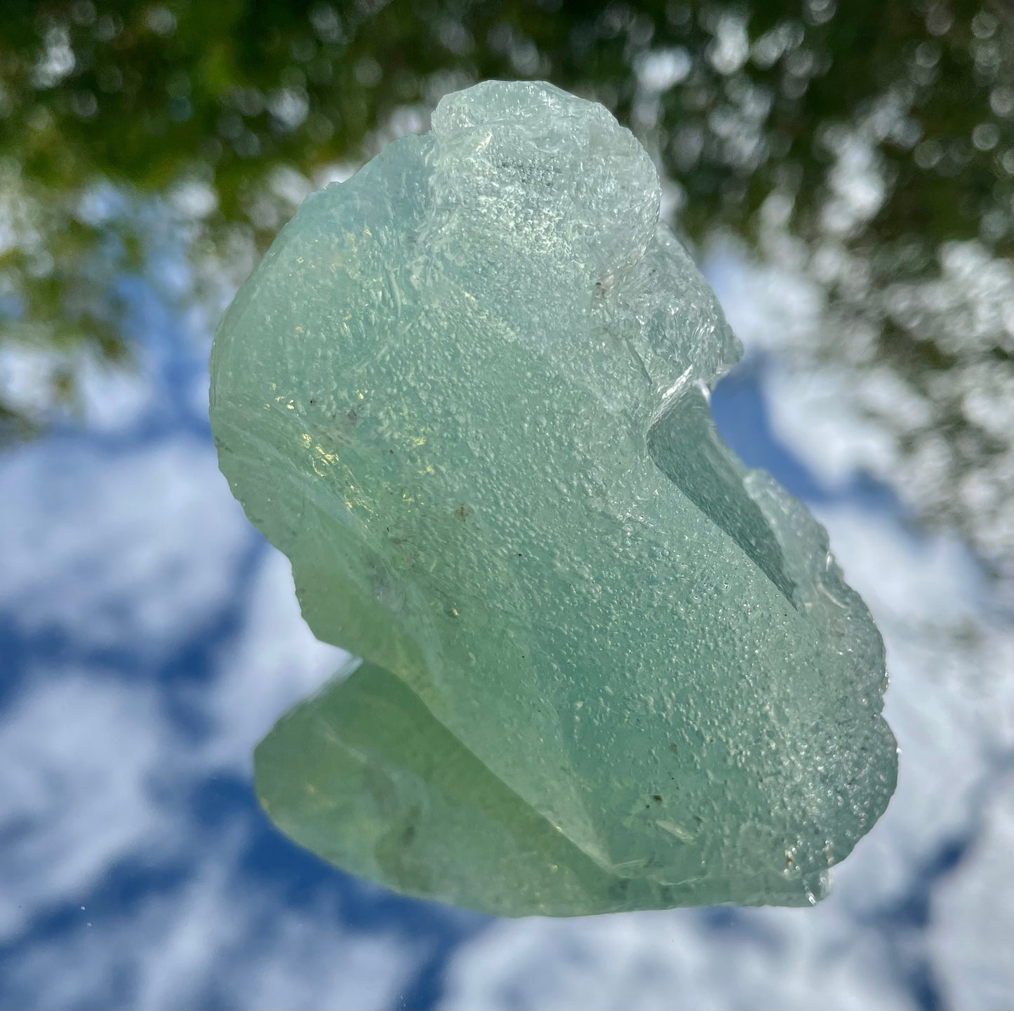 ANDARA• Diamant Cristallin SeaFoam : Lignée des origines 175 g | Cristaux quantiques 5D / REF 21