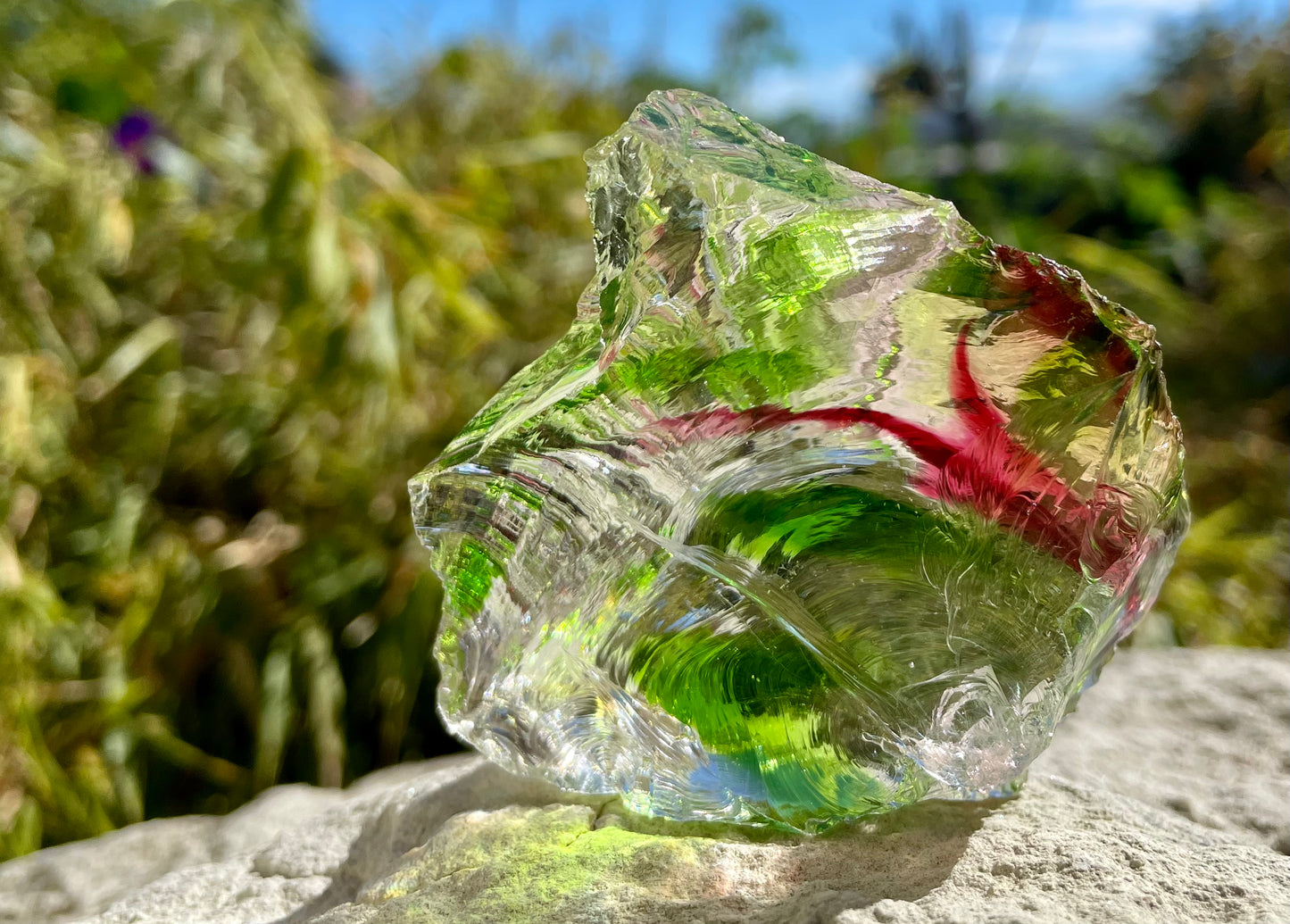 ANDARA• clear Rainbow Oracle 175 g ~ pierres andaras / REF 19
