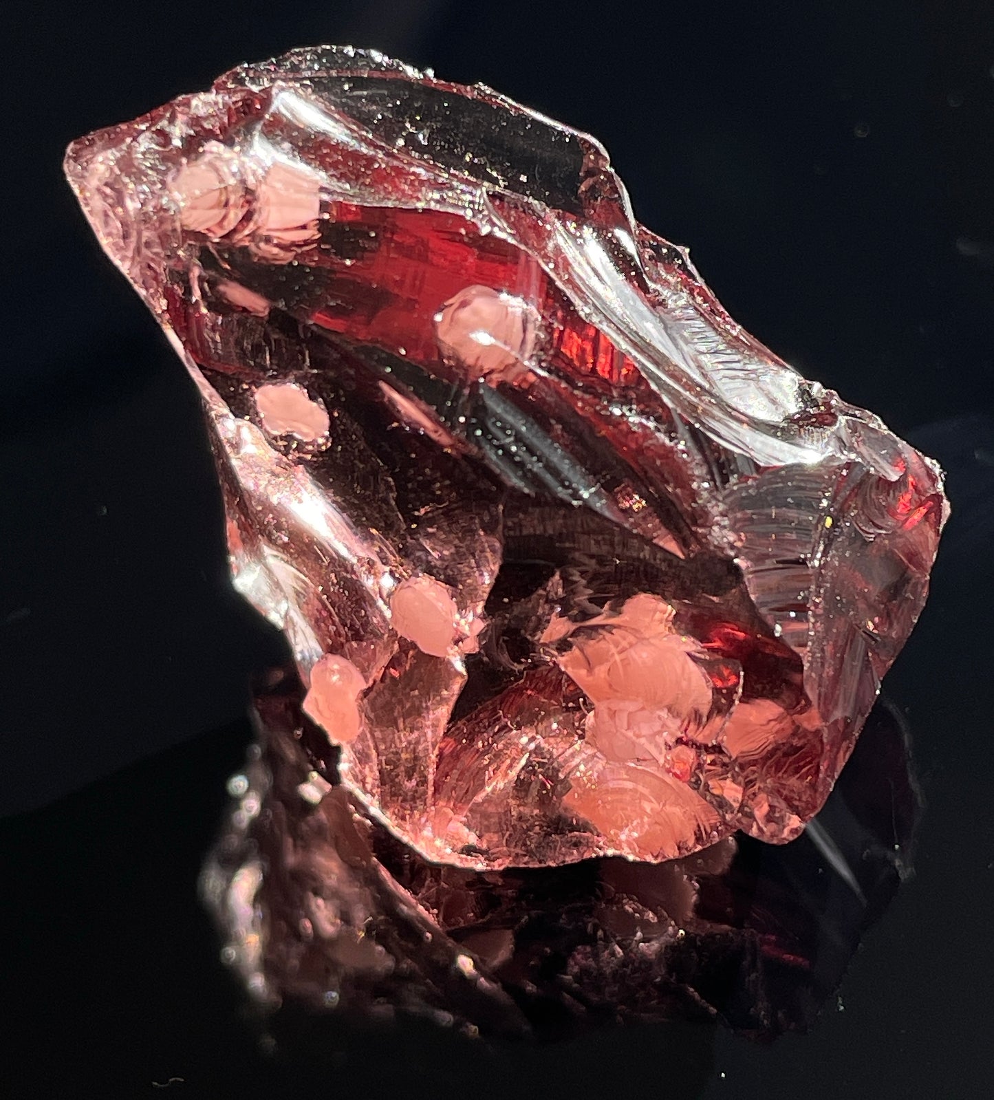 Mini Baby ANDARA rose cendré perlé ~ 12 g ~ minéral monoatomique