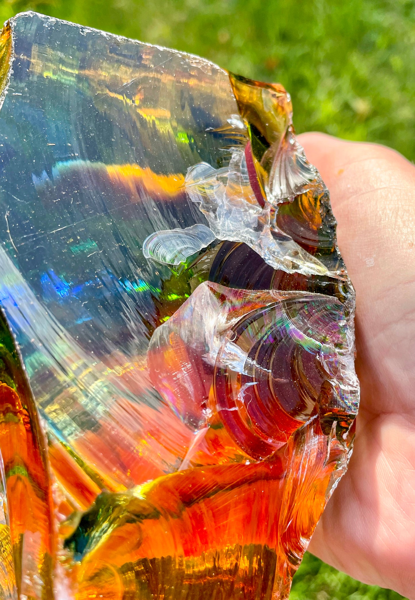 Rare ANDARA• ALTAR Temple Rainbow 2214 g | cristal quantique 5D