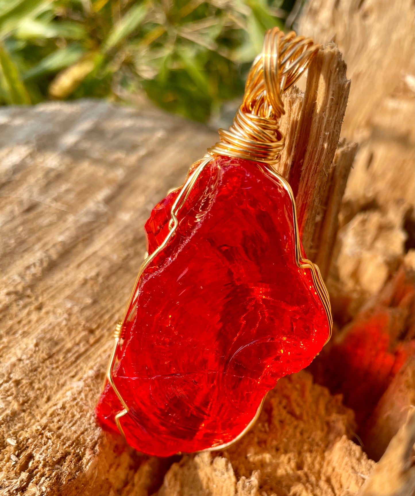 Grand Pendentif đ ANDARA Feu solaire de la crĂ©ation 48 g