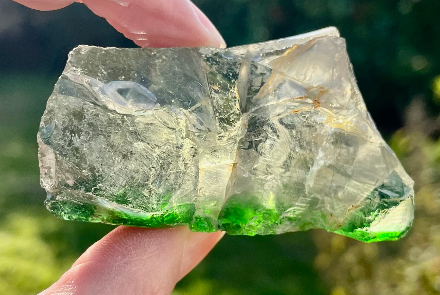 Rare ANDARA• bicolore Kilauea Hawaii LeMUria 70 g ~ cristal quantique 5D / REF 39