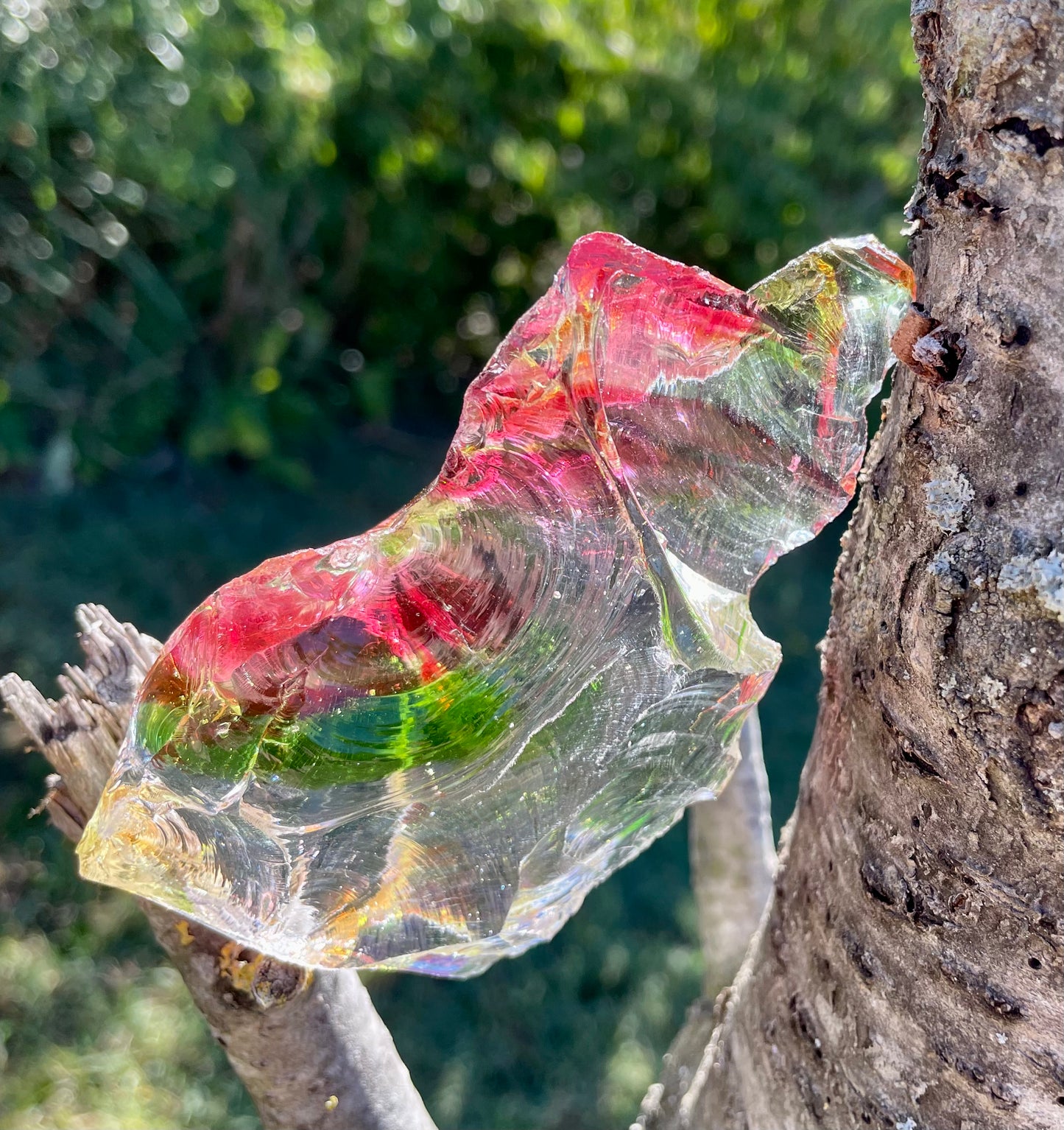 Rare ANDARA• clear Rainbow Oracle 228 g ~ cristaux andaras quantiques