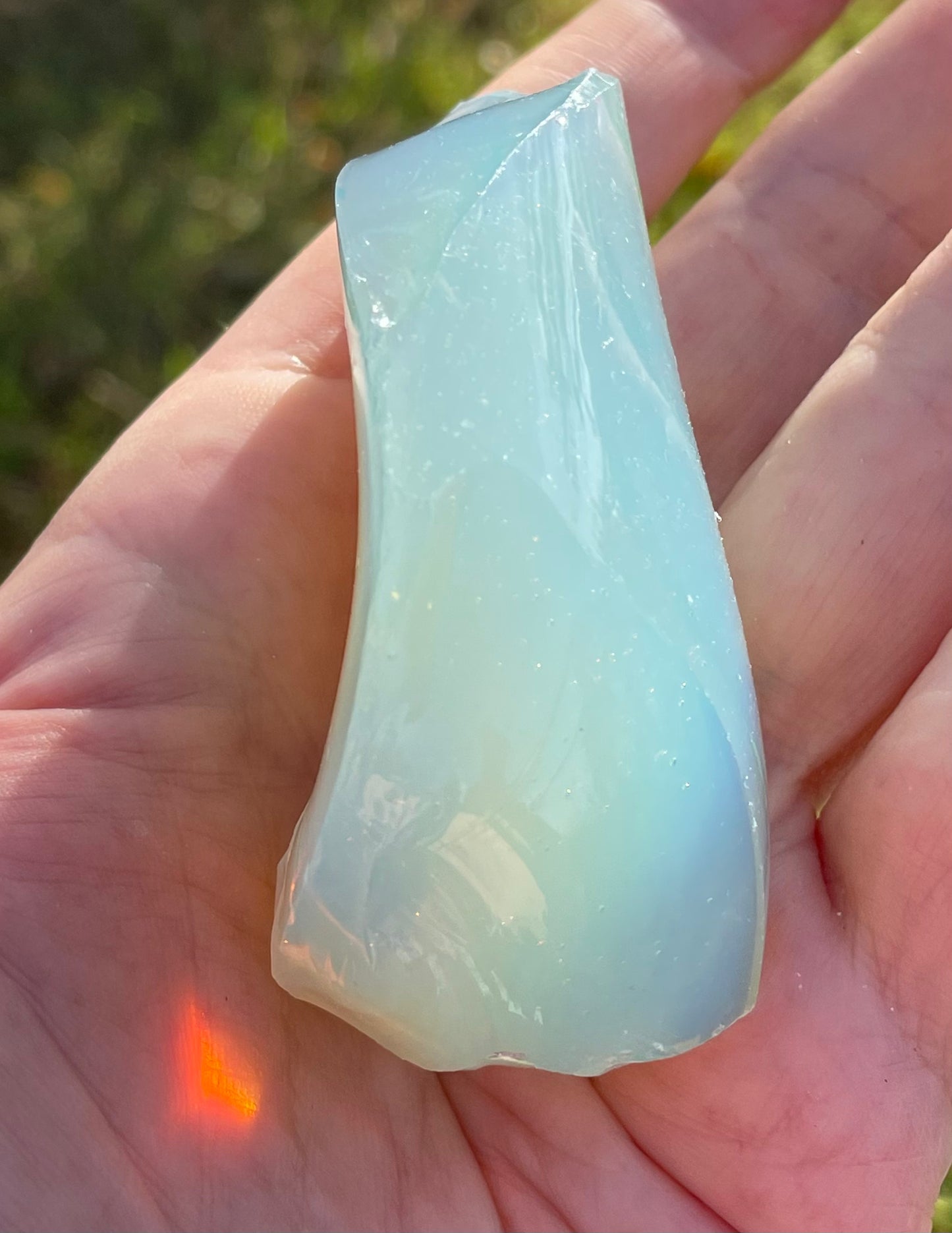 ANDARA• Diamant Cristallin SeaFoam : Lignée des origines 154 g | Cristaux quantiques 5D