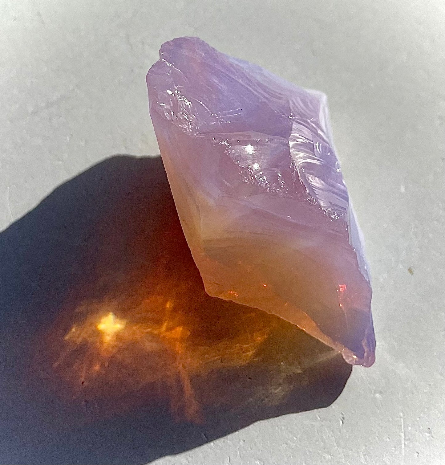 Rare ANDARA bicolore Divine Shekina 46 g ~ minéraux et cristaux