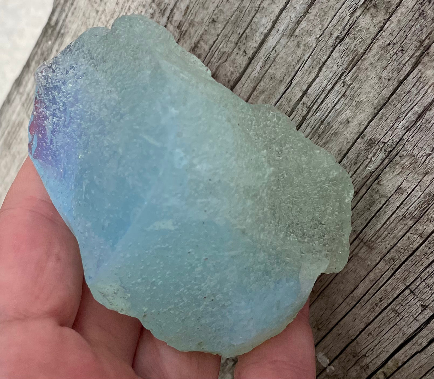 ANDARA• Diamant Cristallin SeaFoam : Lignée des origines 175 g | Cristaux quantiques 5D / REF 21