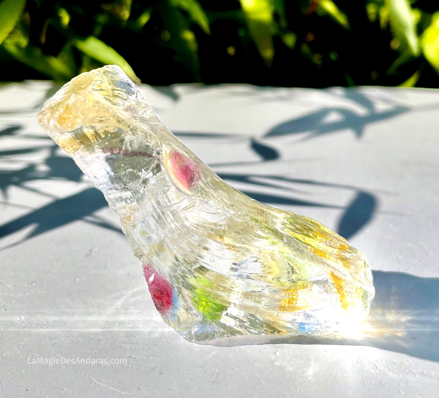 ANDARA• clear Rainbow Oracle 68 g ~ quantum 5D crystal