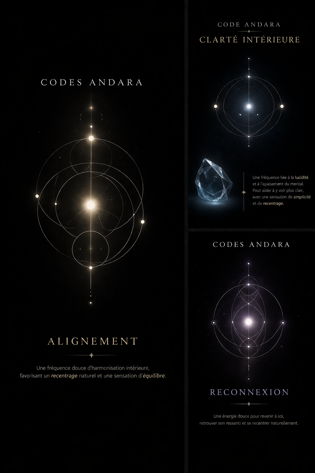 Codes ANDARA série 1 et 2 : téléchargement
