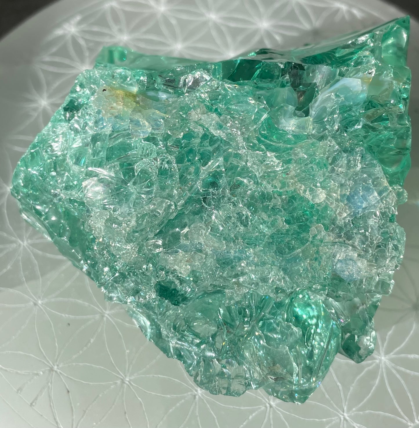 ANDARA Français Emeraude ésotérique | 253 g  / 777 cristal 5D