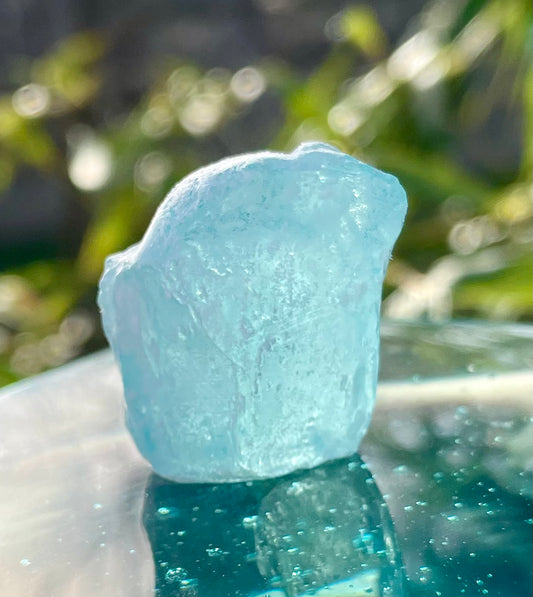 Rare Cristal bleu ETHERIUM ~ 17 g  | minéral Afrique ANDARA
